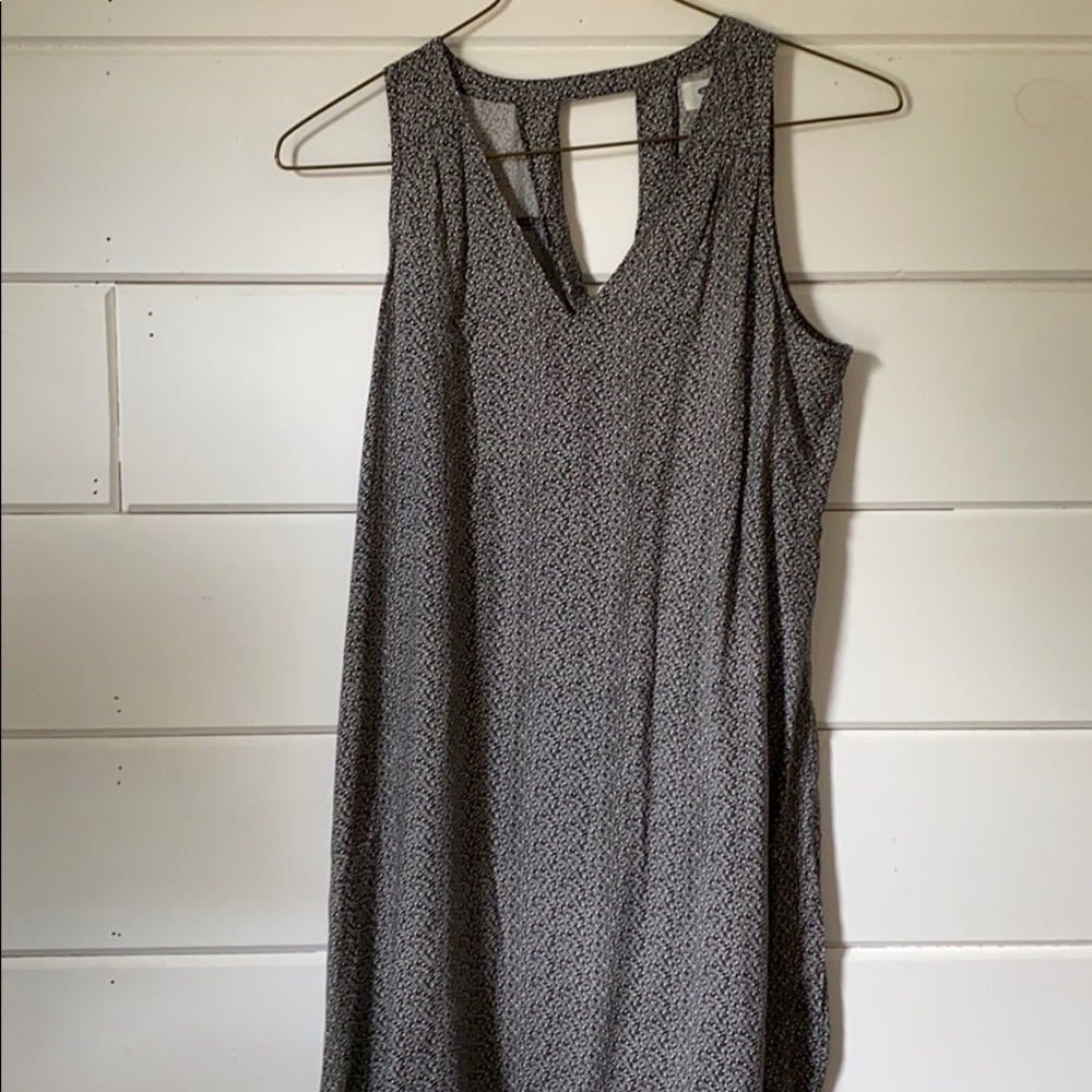 Black and White Small Floral Print Old Navy Dress